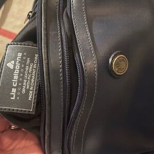 Liz Claiborne Dark Blue Toiletry Bag vintage